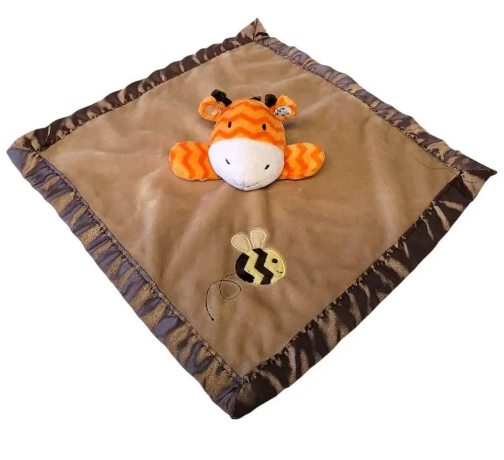 Circo Giraffe Lovey Security Blanket Bumble Bee Brown Orange 13